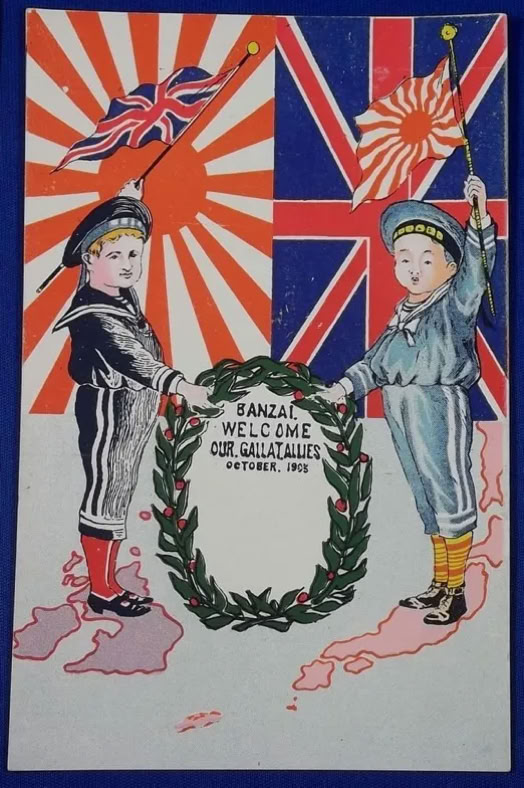 Historic Royal Navy and Japanese naval scene